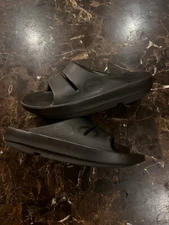 OOFOS Black Slide Sandals Womens Sz 8