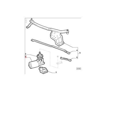 S.N 9945999 OR 77364474 GENUINE WINDSCREEN WIPER MOTOR FOR FIAT 