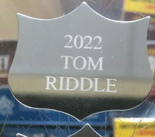 Custom Laser Engraved 3 Point Shield For Annual Plaques Fantasy Silver on Silver
