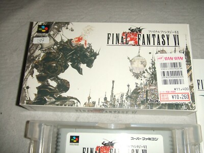 FINAL FANTASY VI FF 6 With Box Nintendo Super Family computer SFC
