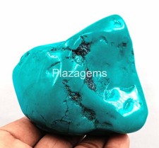 Natural Egl Certified 1680 Ct Blue Arizona Turquoise Tumble Rough Gemstone 4jkh
