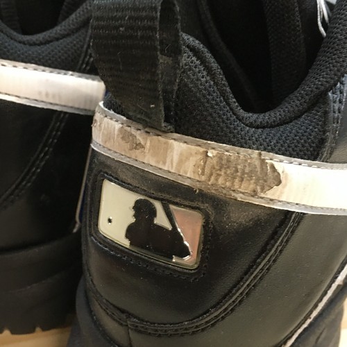 Reebok Shoes Mens 8 Vero Baseball Cleat Black Faux Leather Round Toe Mid Top NEW - Picture 13 of 17