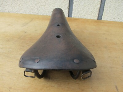 Selle Vélo Cuir Vintage Pryma – Pour Course Ou Randonneuse (Fabriquée En France)