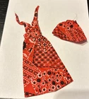 Barbie Growing Up Skipper Bandana Pattern Dress w/ matching Skirt #7690 1975