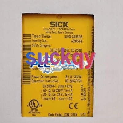 UE43-3AR3D2 1PCS New SICK UE43-3AR3D2 Safety Main Module Fast delivery