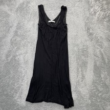 Zara Dress Womens Medium Black A Line Mini Lined Pleated Scoop Neck Sleeveless