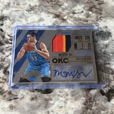 2015-16 Panini Absolute Frequent Flyer Material Prime /25 Mitch McGary Auto