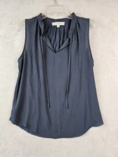 LOFT Women's Mixed Media Sleeveless Blouse Top Size S