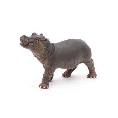 Papo Hippopotamus Calf - Hand Painted Figurine - Heirloom Quality Collectible