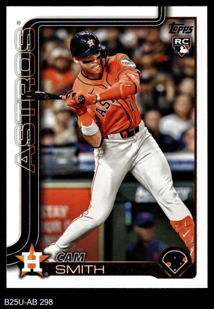 2025 Topps Update #298 Cam Smith Astros RC 8 - NM/MT