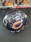 Steve McMichael Chicago Bears Signed Mini Helmet w/ SB XX Champs Insc. and COA