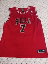 Authentic Reebok Mens Red Jersey Ben Gordon NBA Chicago Bulls #7 Vintage Size XL