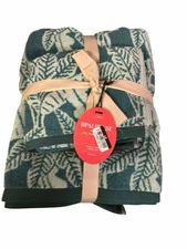 Paradise Bath & Hand Towel Set Green - Opalhouse Double Pack (4pc Total)