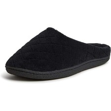 Dearfoams Women Leslie Clog Slippers Black Multi Size XL 11/12 New With Tags