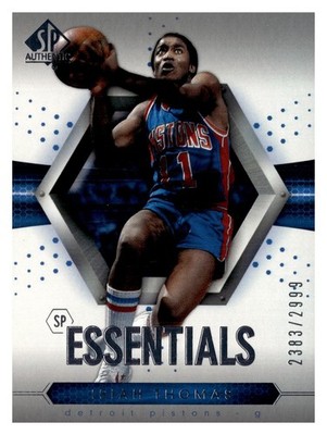 Isiah Thomas 2004-05 SP Authentic SP Essentials /2999 #99 Pistons HOF A8