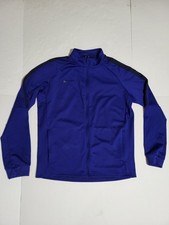 8 Nike Youth Dri-fit Full Zip Track Jacket Size XL Blue