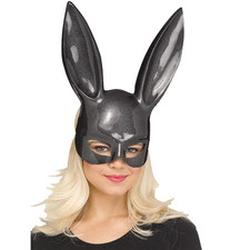 Black Glitter/Bunny Mask - Fun World