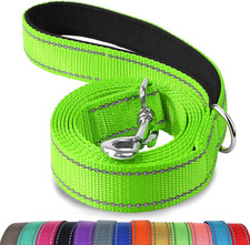 Double-Sided Reflective Dog Leash, 6 FT/5 FT/4 FT, Padded Handle Nylon Heavy Dut