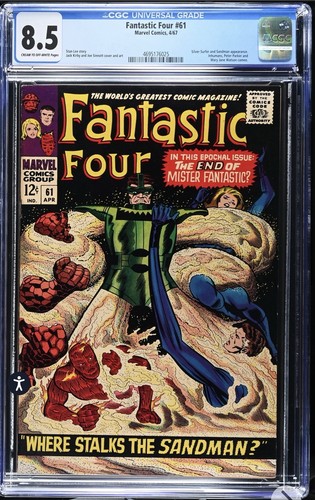 Fantastic Four #61 CGC 8.5 (Marvel, 1967) Silver Surfer Appearance