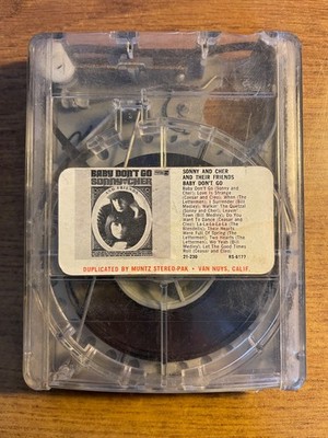 SONNY AND CHER BABY DON'T GO VINTAGE RARE MUNTZ 4 TRACK TAPE LATE NITE BARGAIN!
