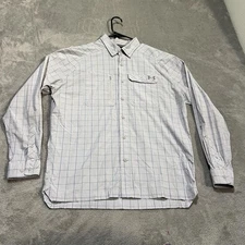 Under Armour Fish Hunter Shirt Mens Large Plaid HeatGear Fishing Vented Button