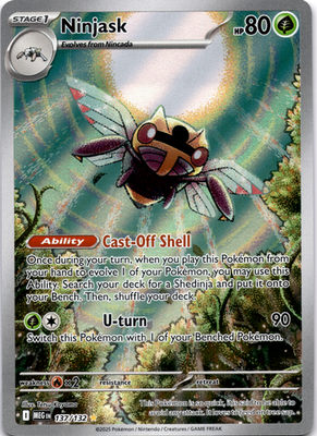 Ninjask 137/132 Illustration Rare Mega Evolution English Pokemon