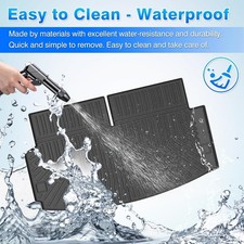 Floor Mats and Cargo Liner w/backrest Mat Fit for Dodge Durango 7-Seater 2016-