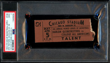 HARLEM GLOBETROTTERS / 1953 Ticket Stub 4TH ANNUAL WORLD SERIES BASKETBALL PSA 2