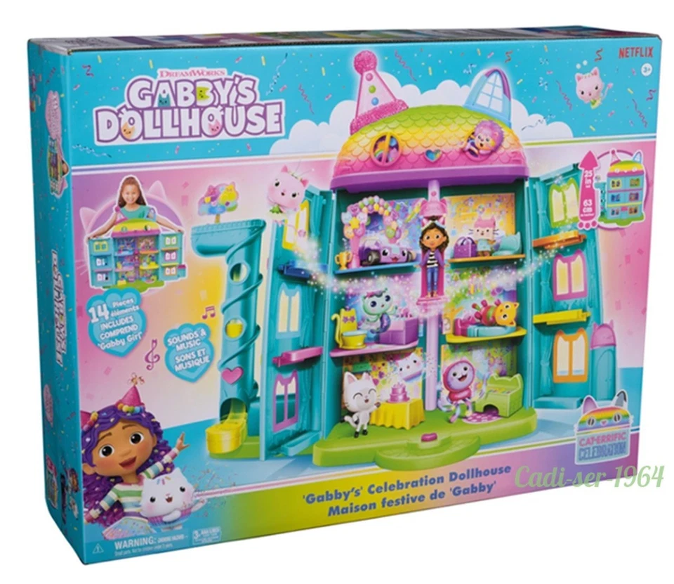 Gabby's Dollhouse Celebration Playset Kids Doll House Toy with Accessories NEW - image 2 of 4