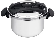 Barton 6 QT Pressure Cooker Easy Lock Lid Stainless Steel Canning W/ Recipe Book