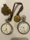 Two Waltham Pocket Watches with Fobs