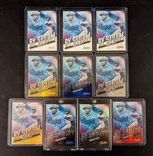 Mookie Betts 2022 Absolute Complete 10-Card By Storm Rainbow Set w (2) 1/1 Cards