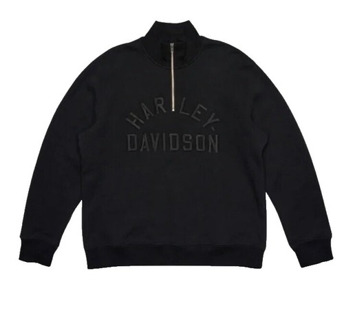 PULL HARLEY-DAVIDSON FEMININ LÉGER - TAILLE L - NOIR ET ORANGE - COTON/RAMIE - OCCASION EXCELLENT ÉTAT