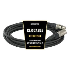 25 FT XLR Audio and 3 Pin DMX Cables - Nova Sound
