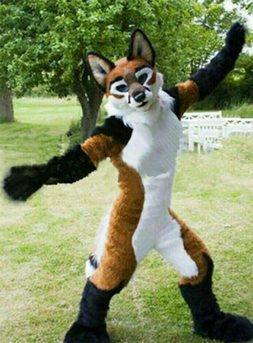 Brown Husky Dog Mascot - Sales Waver Mascot Costume Adult Size Mascotte Mascota Carnival Party Cosplay Costume Fancy Dress Suit main image 1