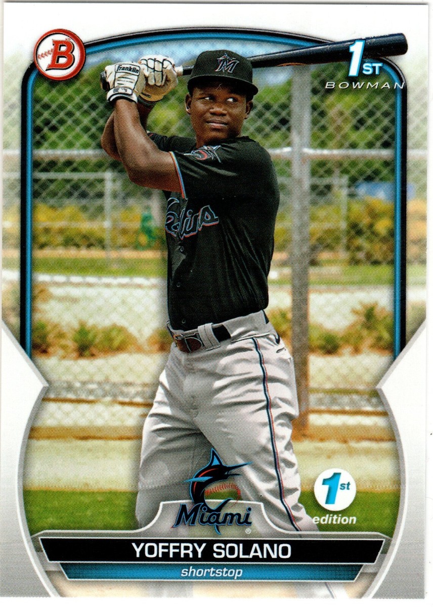 Yoffry Solano Miami Marlins 2023 Bowman 1st Edition 1st Bowman | eBay