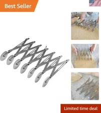 Expandable 7-Wheel Dough Cutter with Stainless Steel Design - Perfect for Baking