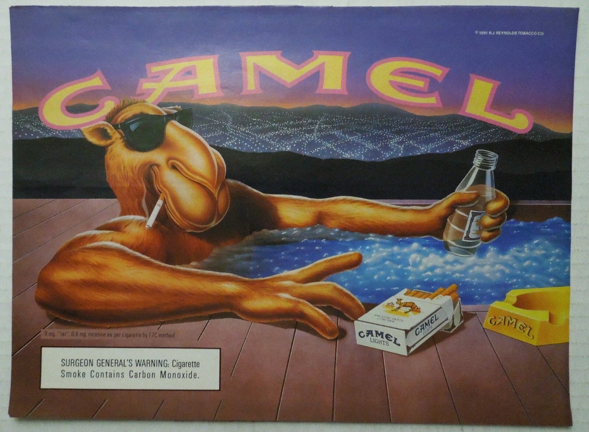 【新品未開封】OLD MOUNTAIN ZUTABUKURO (CAMEL) 1991 CAMEL LIGHTS Joe Camel Relaxing in Jacuzzi Magazine Ad | eBay