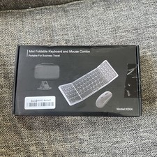Foldable Keyboard and Mouse for Laptop, Travel Bluetooth 2.4G Folding