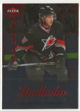 2013-14 Fleer Showcase Ultra Red Medallion Rookie #46 Elias Lindholm 92/99
