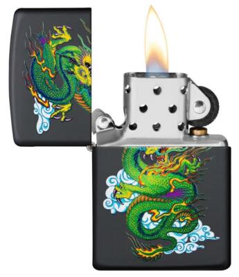 Zippo Windproof Fighting Green Dragon Lighter, 29839 New In Box | eBay