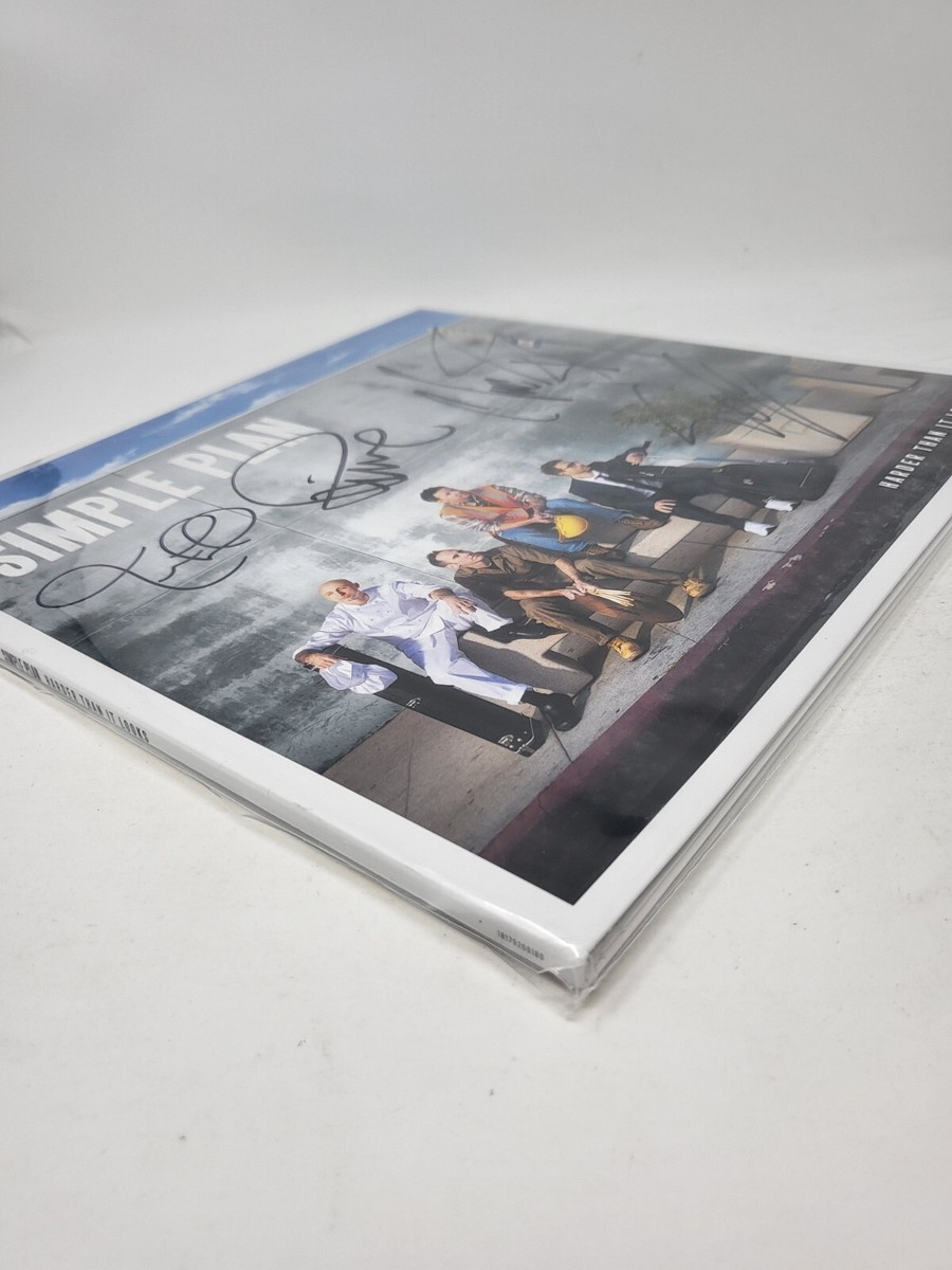 Simple Plan Harder Than It Looks Translucent Yellow Signed Vinyl