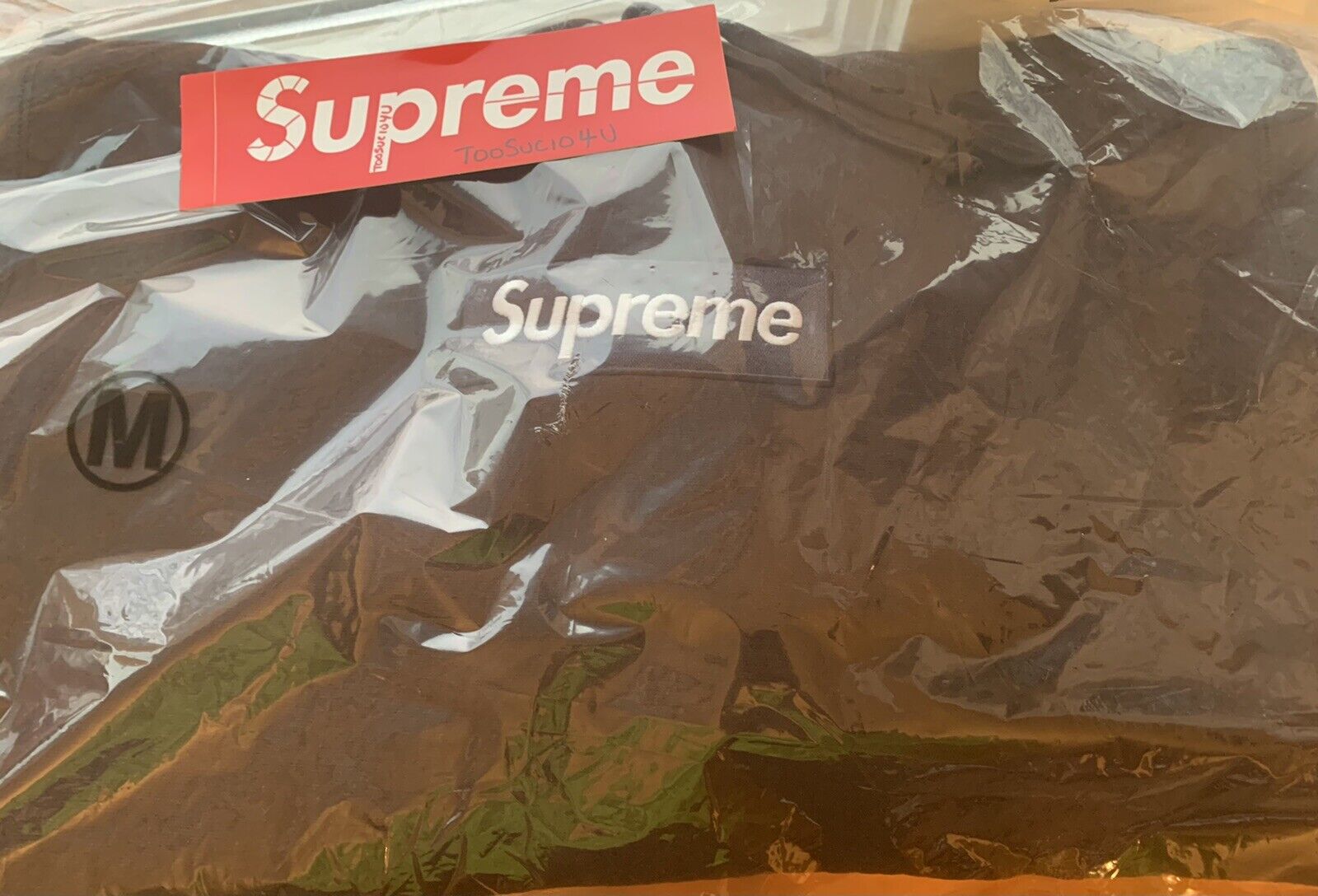 Supreme Box Logo Hooded Sweatshirt ブラウンM-