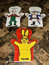1966 HAND PUPPET Ad Premiums Rabbit Pirate Pete Mr. Green Jeans Captain Kangaroo