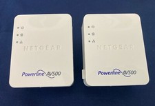 LOT OF 2 NETGEAR XAV5201 POWERLINE AV500 Nano ADAPTERS WHITE