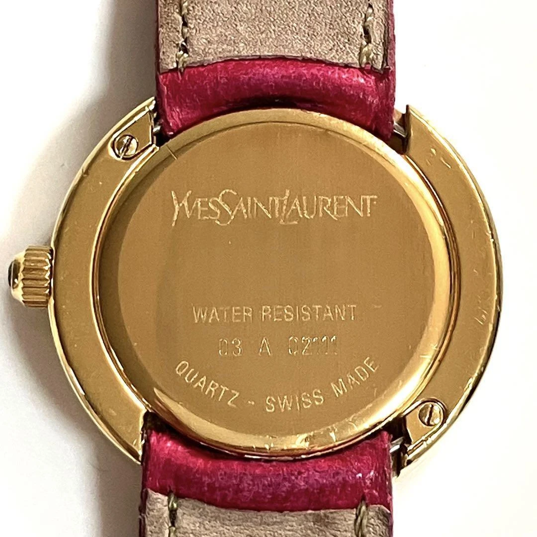 SAINT LAURENT (YSL) Orologio Yves Saint Laurent YSL bijou Oro Rosa logo vintage raro