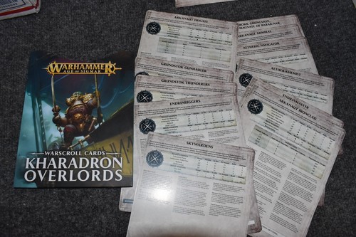Warhammer Age Sigmar Order Battletome Kharadron Overlords Tarjetas de Guerra Fichas AHKZ - Imagen 9 de 9