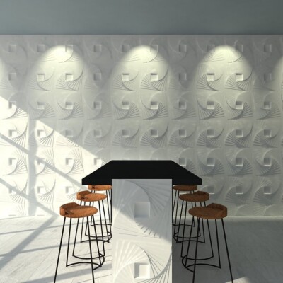 12 Tiles 3D Wall Panels PVC Tiles Textured Bricks Art Design 19.6'' x 19.6''