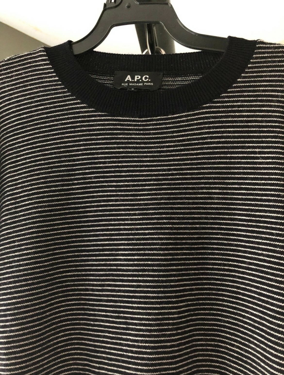 A.P.C. Crewneck Pullover Wool Breton 
