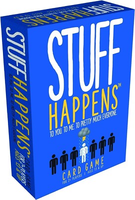 Stuff Happens, To You To Me To Pretty Much Everyone, Fun Card Game, (PG-13) Blue